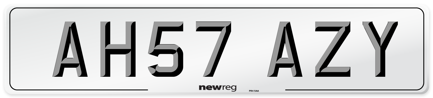 AH57 AZY Number Plate from New Reg